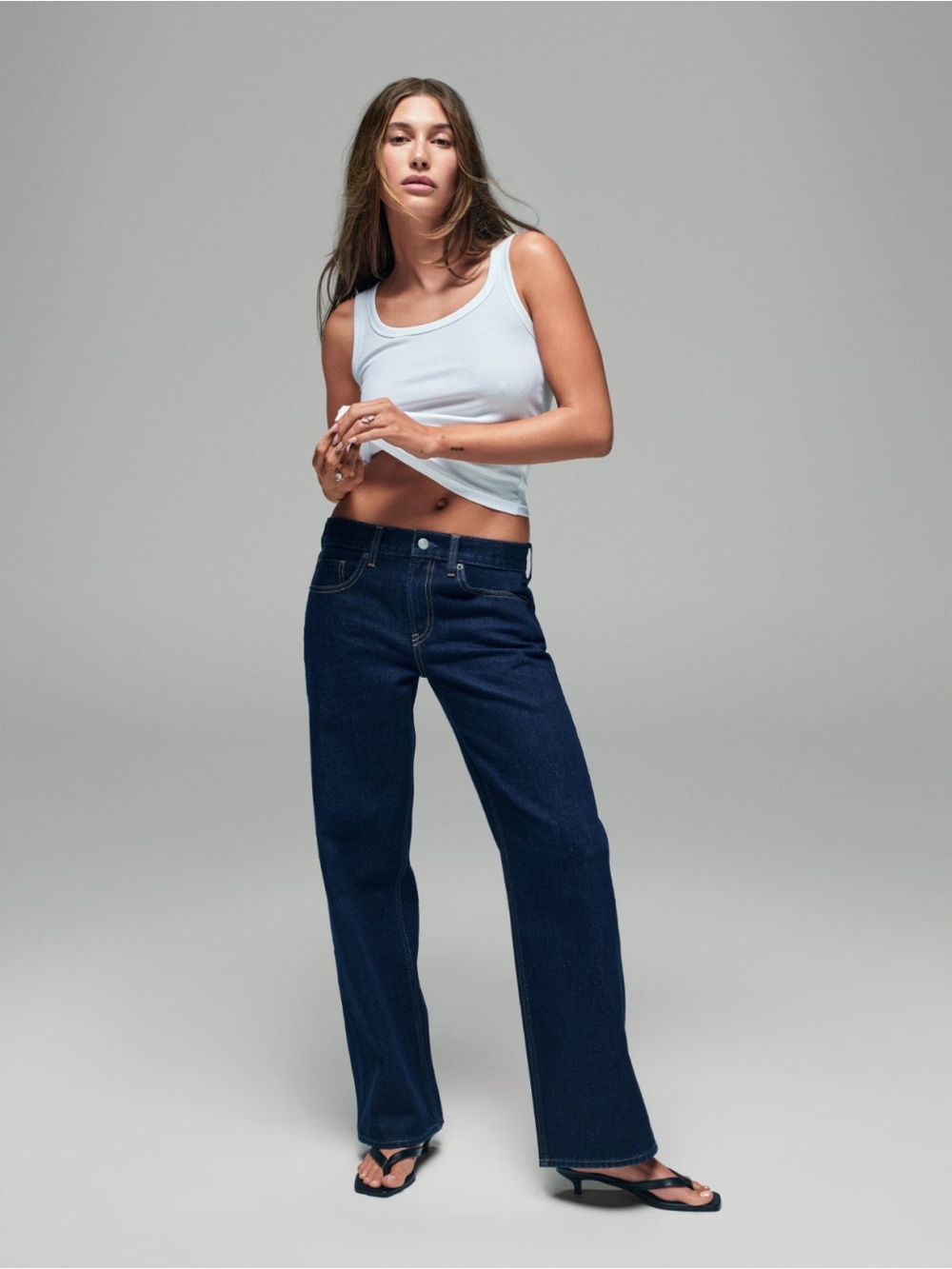 Hailey Bieber Low Loose Jeans